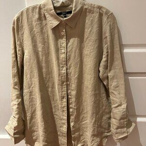 100% European Linen Long Sleeve Shirt